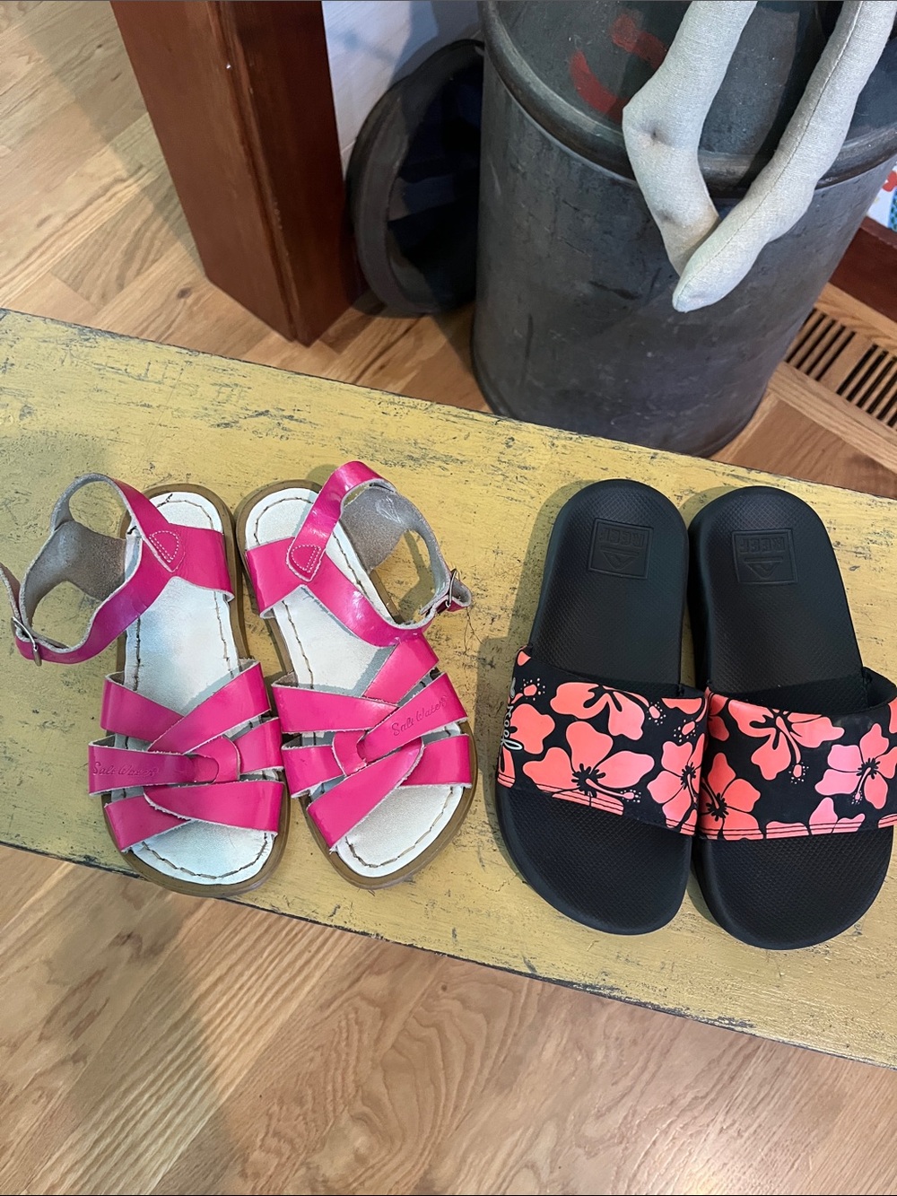 Salt Water Sandals by Hoy Kids Hot Pink Strappy Sandals